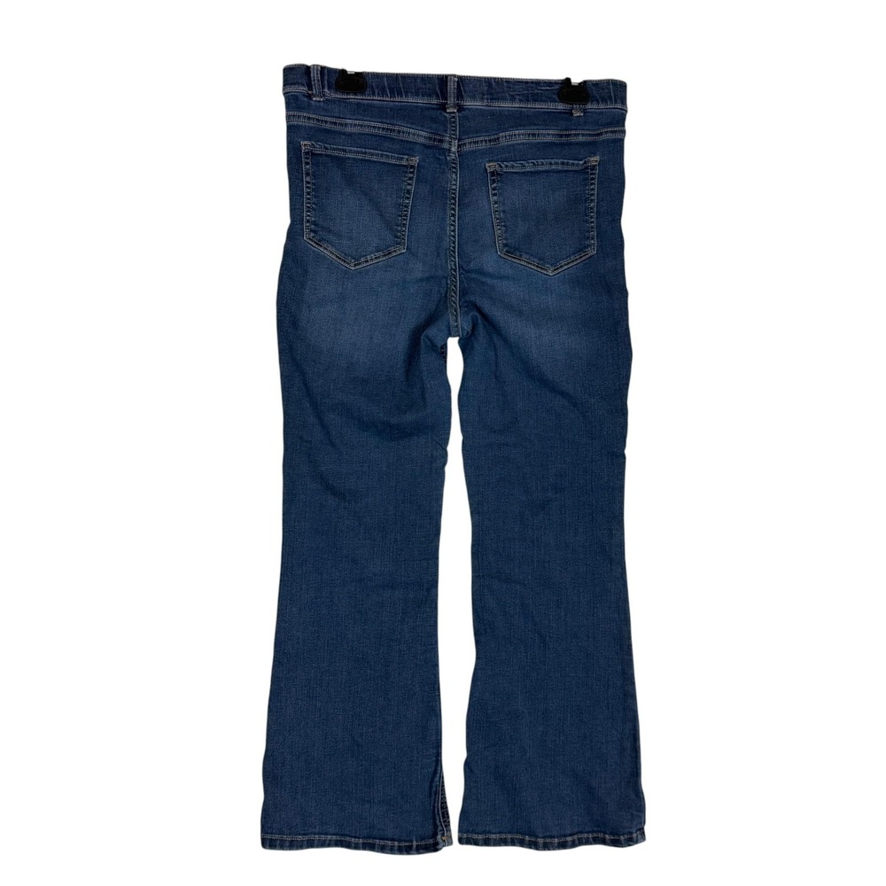Wonder Nation Jeans Girls XL 14-16 Plus Blue Flare Jegging Distressed Denim